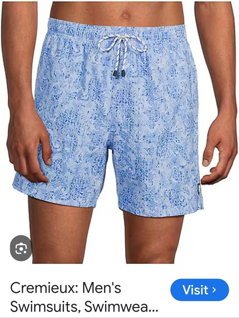 Daniel Cremiux swim trunk  or surfing L floral blue navy & lite blue str…